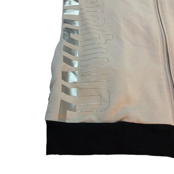 i'cona Women's Hooded Full Zip Jacket Size Small Taupe - Picture 4 of 11